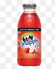 These Limited - edition Snapple bottles feature Queens Harrison Cider Apple png