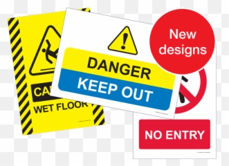 Download Warning Signs - Horizontal png