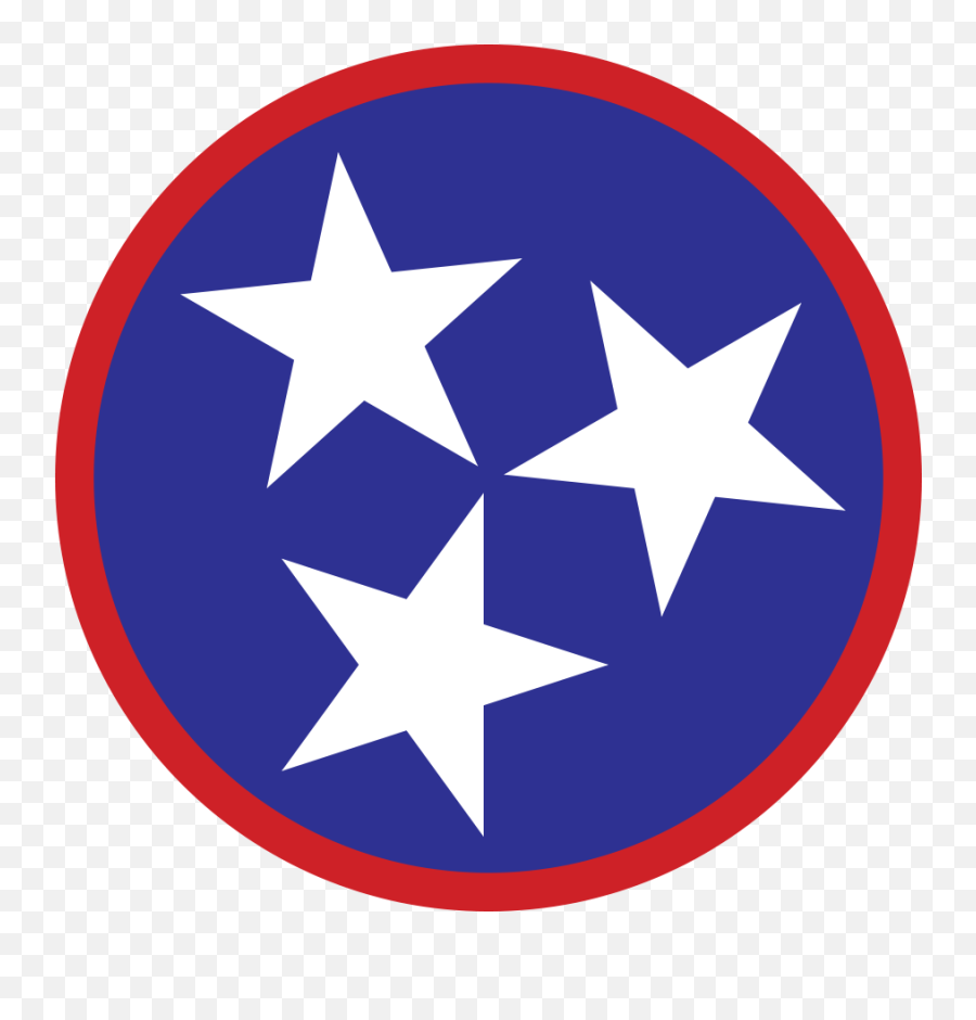 Blue Tri Star Sticker My Tennessee - Tri Star Logo Tennessee Png,Tristar Pictures Logo