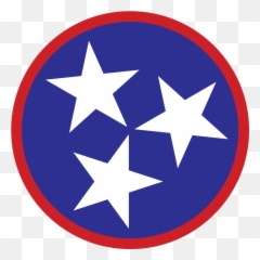 Blue Tri Star Sticker My Tennessee - Logo png