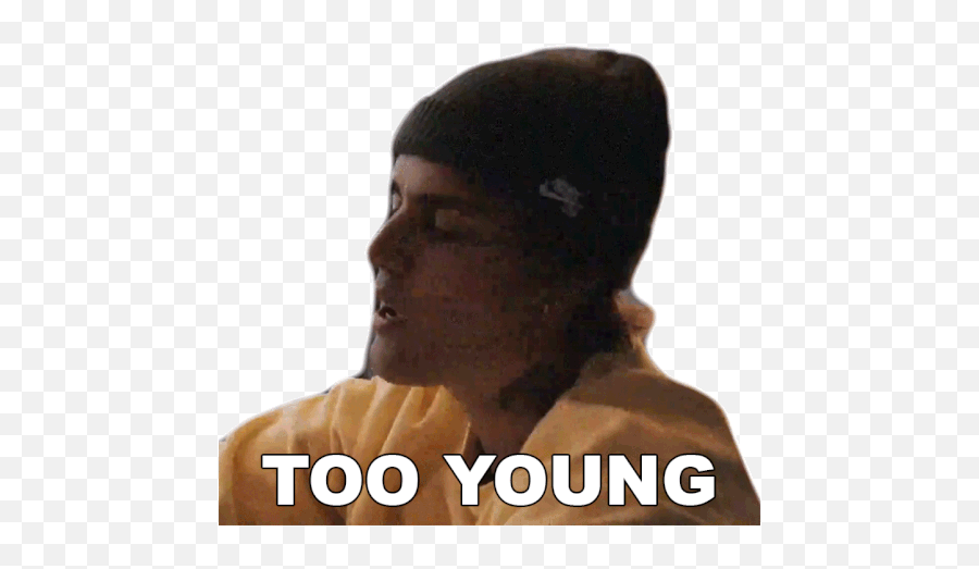 Too Young Justin Bieber Gif - Photo Caption Png,Justin Bieber Icon For Twitter
