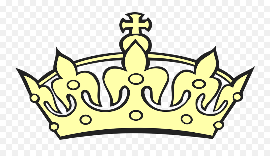 Tiara Crown Yellow - Cartoon Crown Transparent Png,King Crown Png