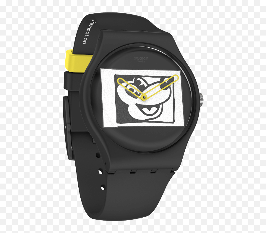 Mickey Blanc Sur Noir - Suoz337 Swatch United States In Swatch New Gent Png,Pokemon Center Icon