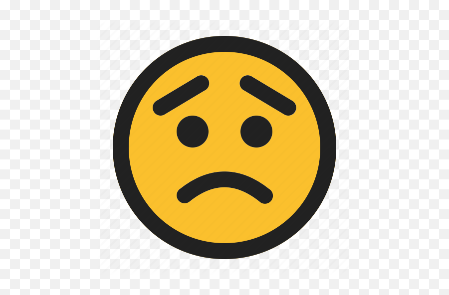 Emoji Emoticon Expression Face - Happy Png,Worried Icon