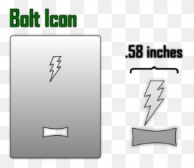 Bolt Icon Airbrush Stencil Png