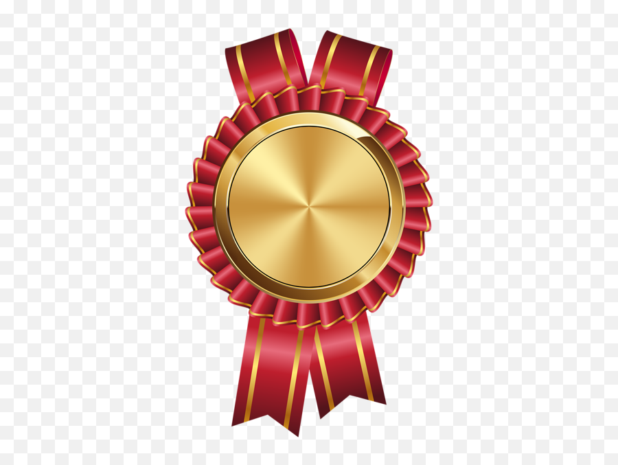 Pin - Gold And Red Badge Png,Certificate Png