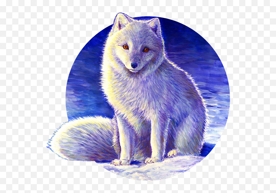Peaceful Winter Arctic Fox Tank Top For - Arctic Fox Art Png,Arctic Fox Icon