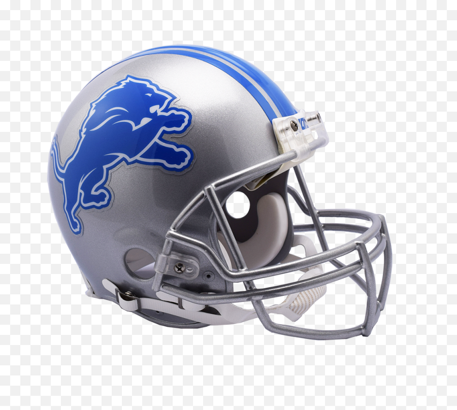 Detroit Lions Vsr4 Authentic Helmet - Dallas Cowboys Football Helmet Png,Detroit Lions Logo Png