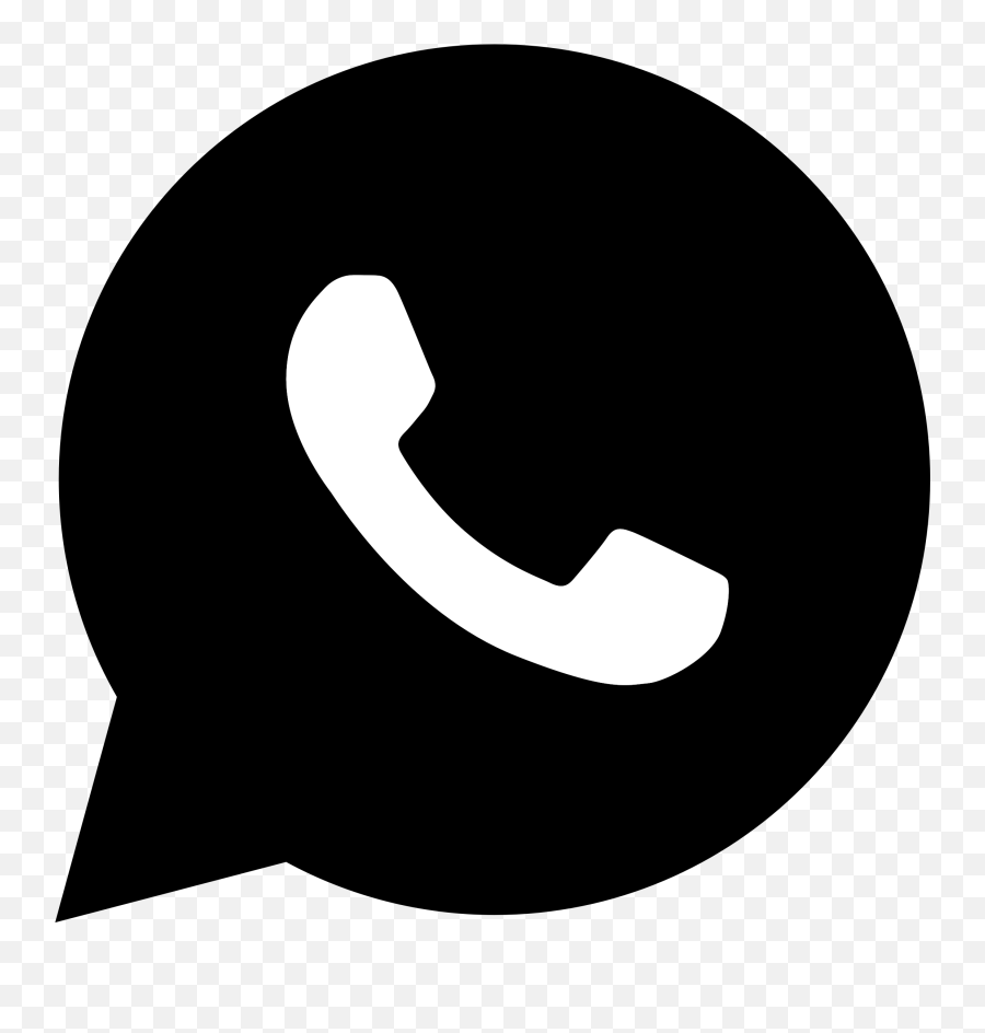 Download Whatsapp Logo Png Transparent - Whatsapp Icon Png Black,Whatsapp Logo Png