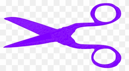 Download Hd Purple Clipart Scissors - Hair Png