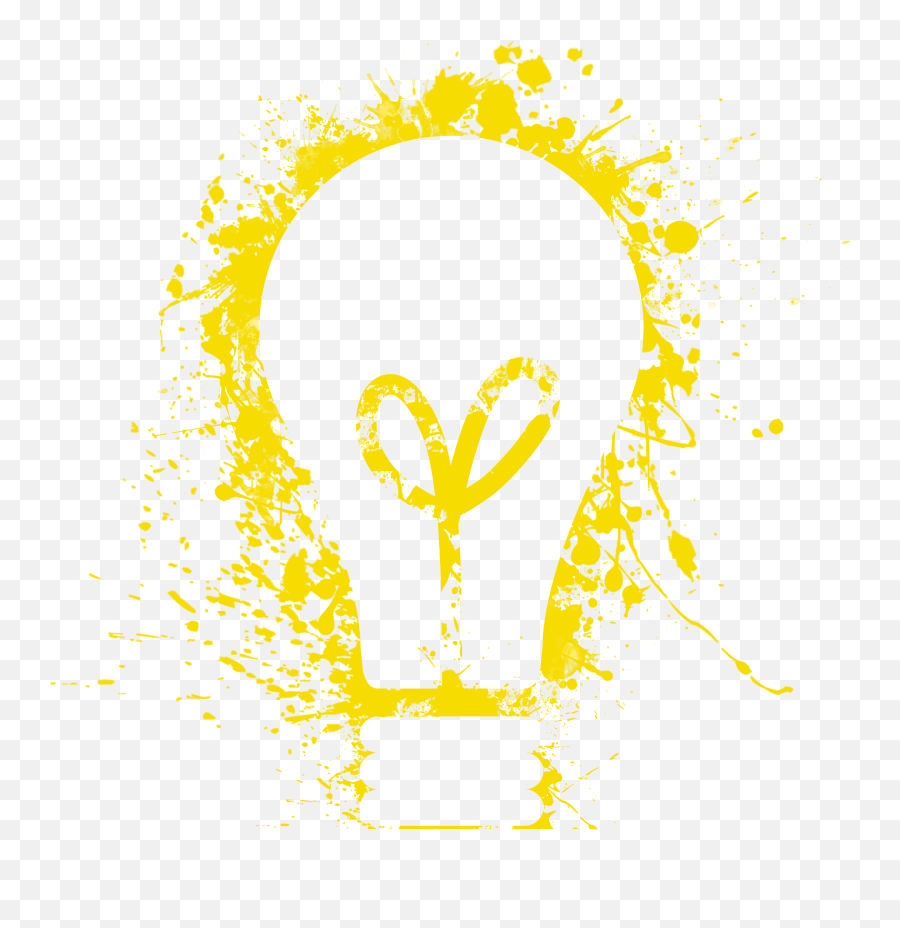Yellow And White Light Bulb Digital Painting Free Image - Dot Png,Yellpow Light Blub Icon