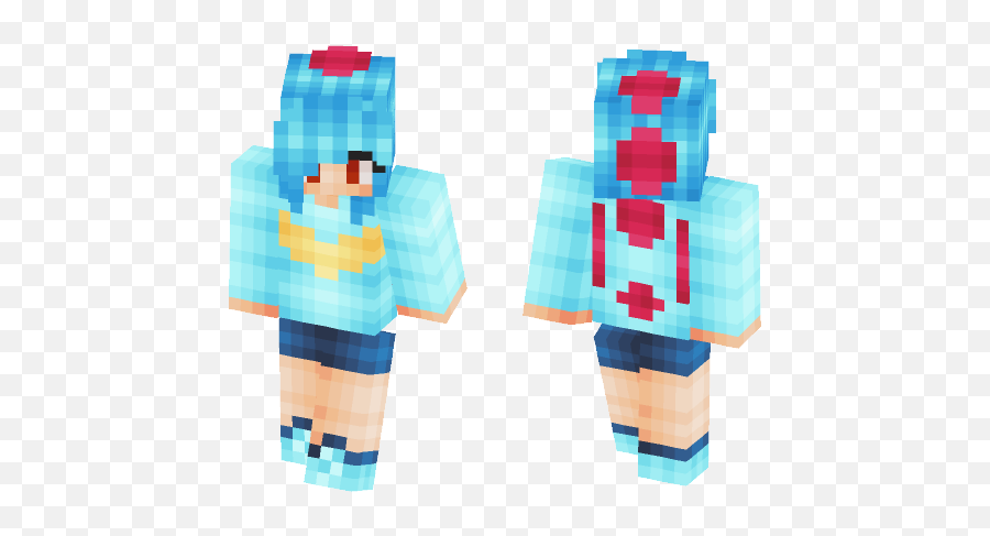 Download Totodile Girl Minecraft Skin For Free - Lego Png,Totodile Png