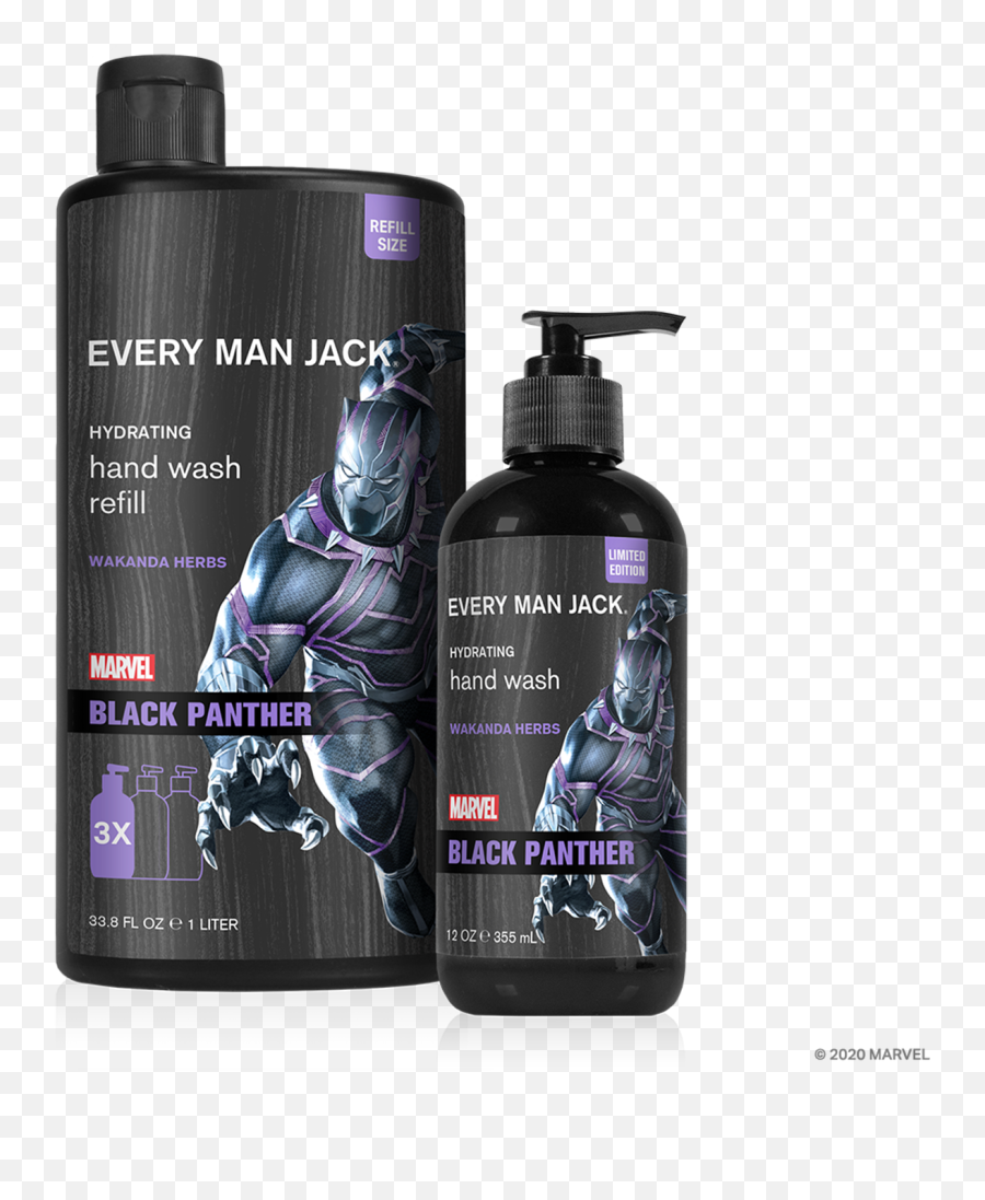 Black Panther Hand Soap Refill Bundle - Every Man Jack Solution Png,Marvel Black Panther Icon