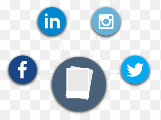 Social Media Management Jg - Flat Icons Hex png