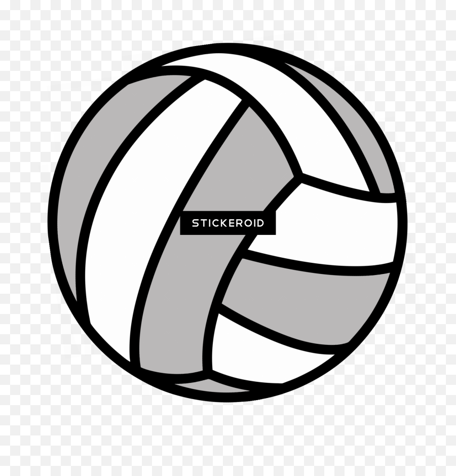 Volleyball Clipart - Volleyball Black And White Clipart Png,Volleyball Clipart Png