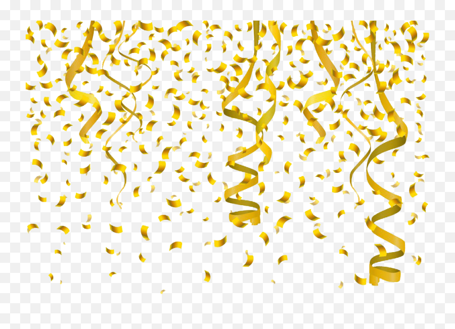 Gold Confetti Clipart Png - Gold Confetti Clip Art,Gold Confetti Png