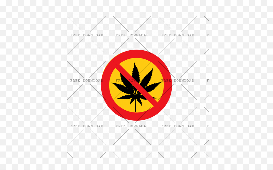 No Drugs Aw Png Image With Transparent - Marijuana Leaf Crossed Out,No Symbol Transparent Background