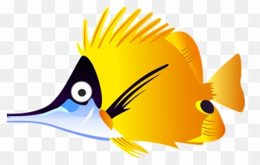 Cartoon Fish Sea Tropical Yellow - Png