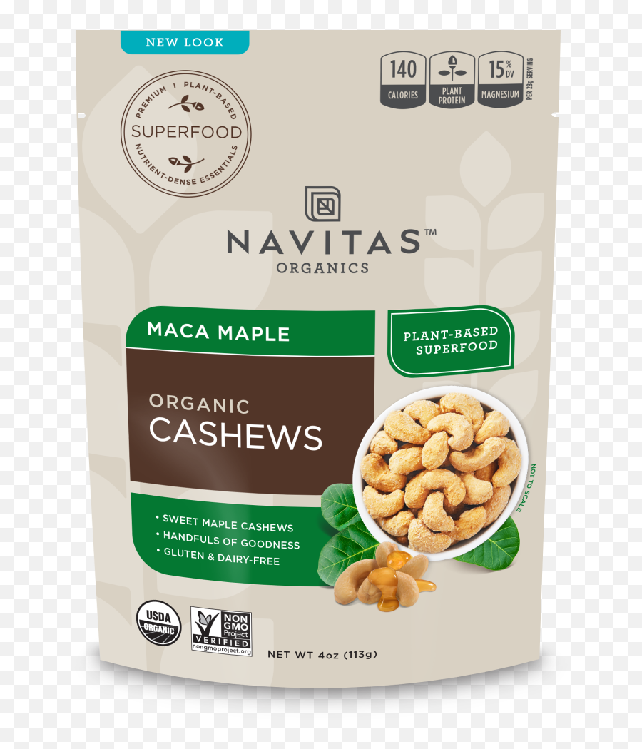 Superfood Maca Maple Cashews - Navitas Organics Turmeric Tamari Almonds Png,Cashew Png