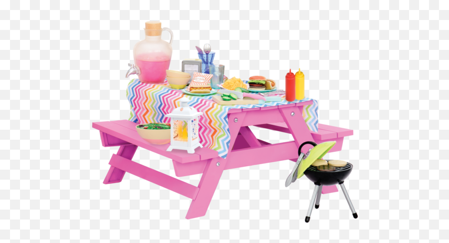 Picnic Table Set - Our Generation Picnic Table Png,Picnic Table Png