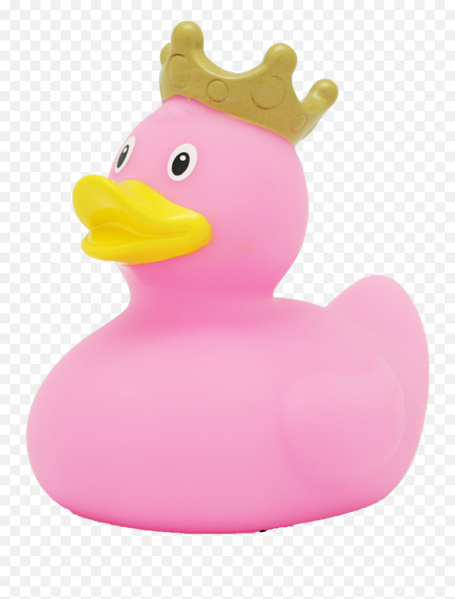 Duck With A Crown Rose - Design By Lilalu Duck Pink Png,Rubber Duck Png