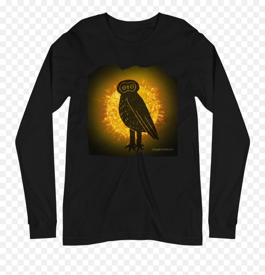 Draykester Owl N Sun - Unisex Long Sleeve Shirt U2014 Draykester Designs Graphic T Brighton Park Chicago Shirt Png,Owl Transparent