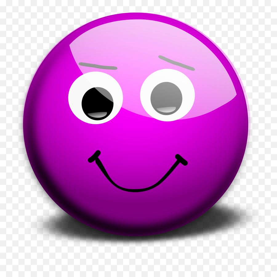 Illustration Of A Purple Smiley Face - Smiley Face Clip Art Png,Smile Transparent Background