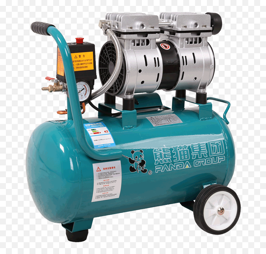 Panda Oil - Free Silent Air Compressor High Pressure Air Pump Compressor Png,Air Pump Png