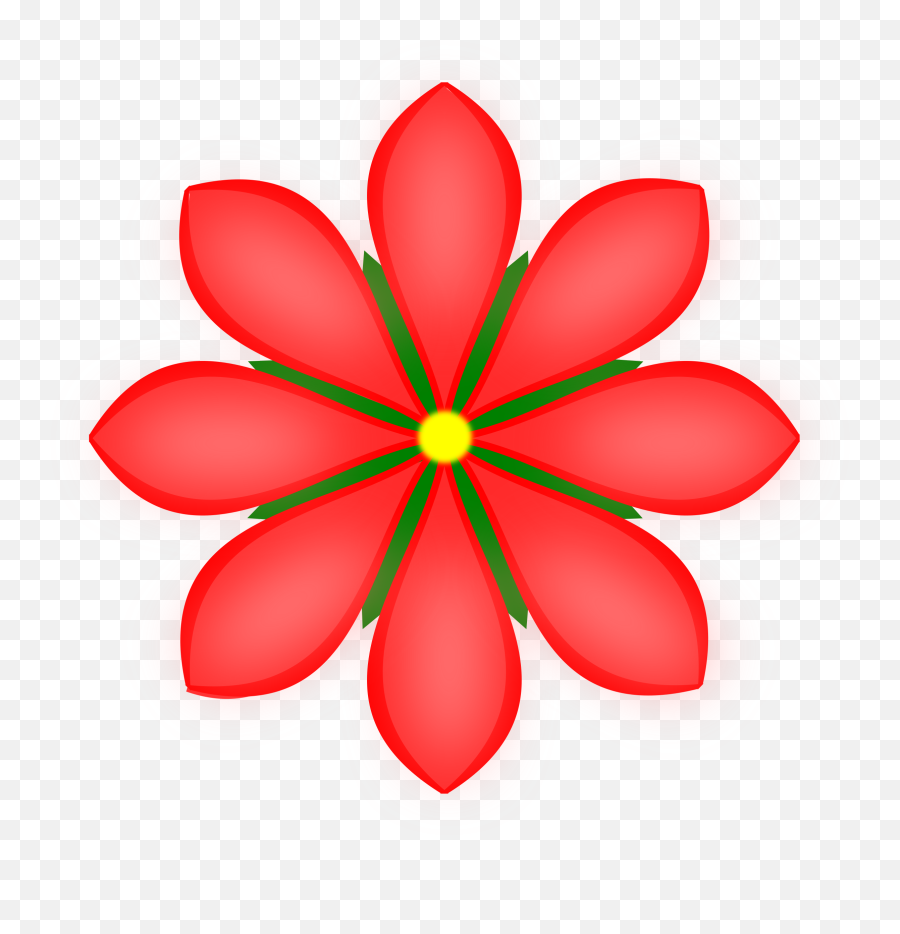 Red Flower Vector - Master Planning In D365 Png,Single Flower Png