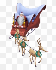 Nightmare Before Christmas Santa Sleigh - The png