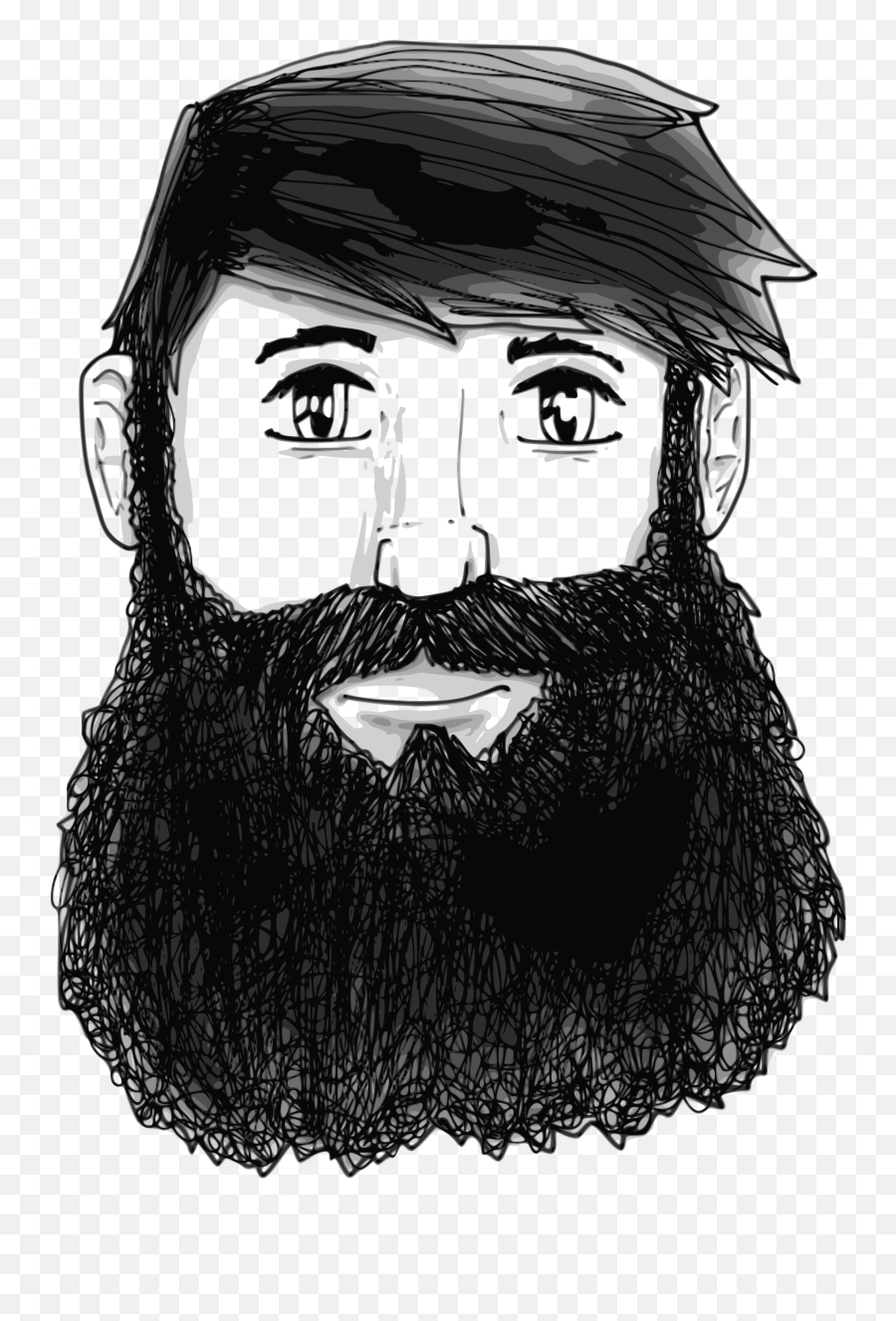 Beard Styles Png Images Free - Man With A Beard Drawing,Beard Clipart Png