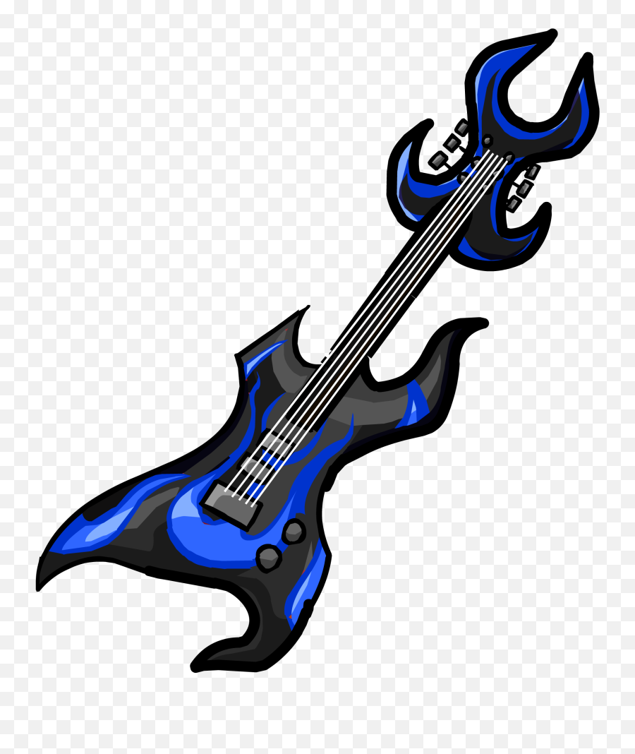 Download Hd Blue Hard Rock Guitar Icon - Rock Guitar Png,Guitar Icon Png