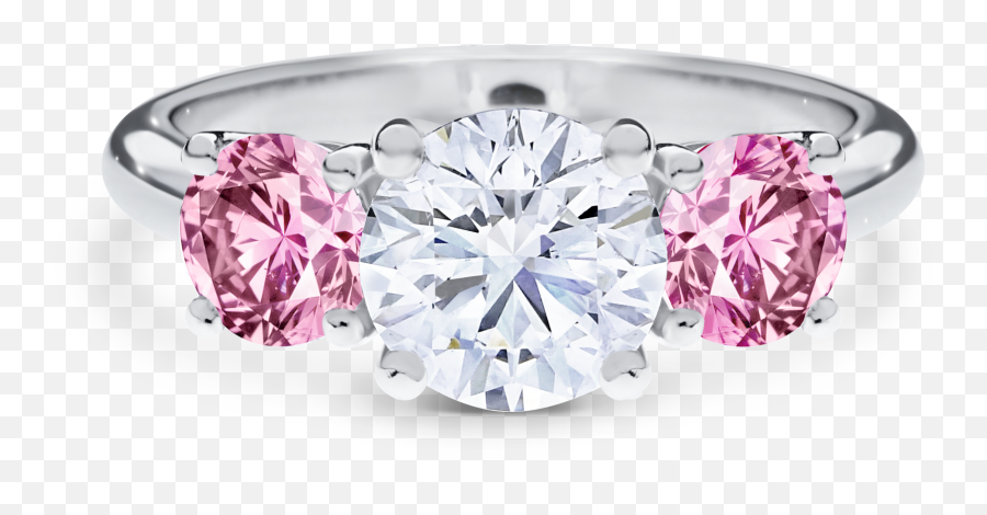 Download Simone Pink Diamond - Engagement Ring Png,Pink Diamond Png