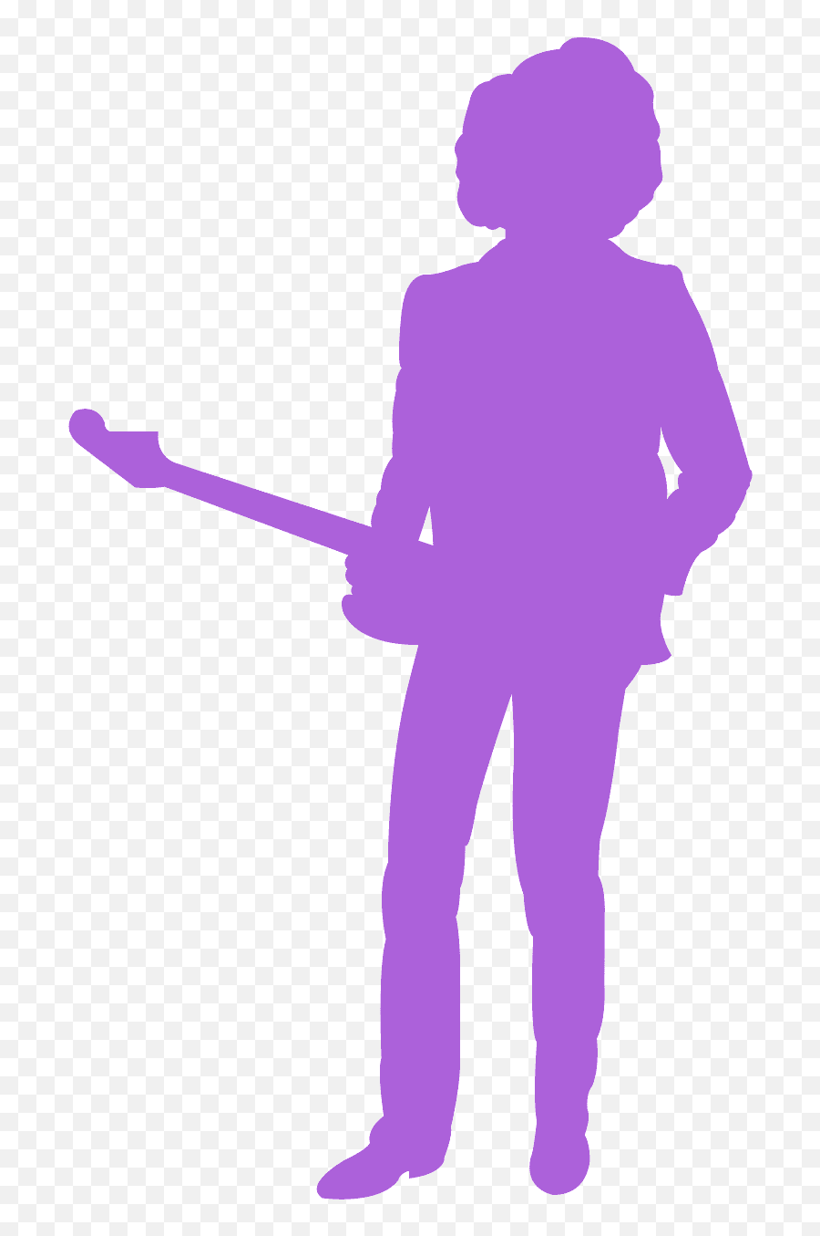 jimi hendrix guitar silhouette