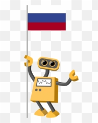 Robot 39 - RU Flag Bot Russia TIM Philippine Png Cartoon
