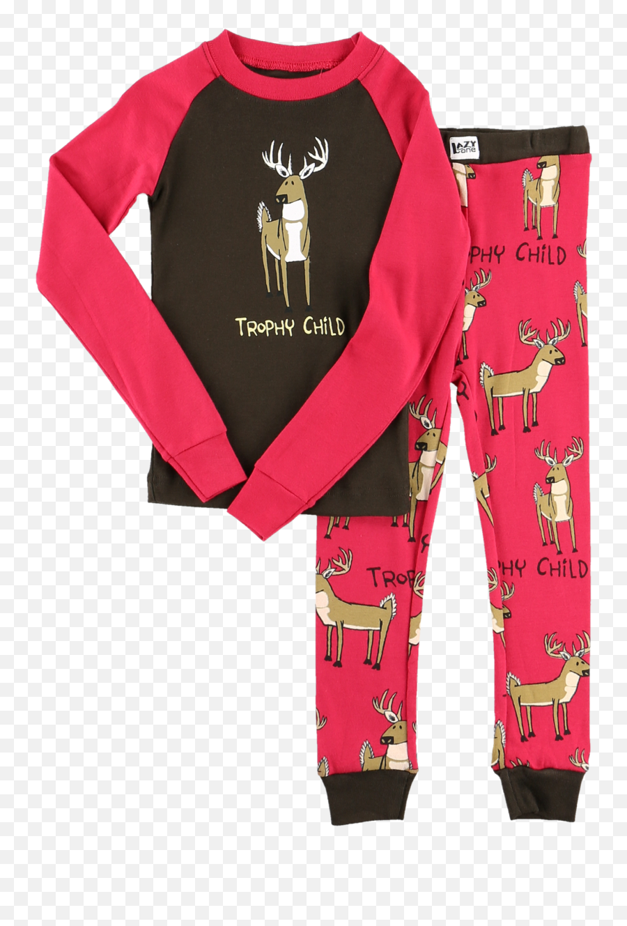 Baby Deer Png - Lazyone Girlu0027s Trophy Child Deer Pj Set Pajamas,Baby Deer Png
