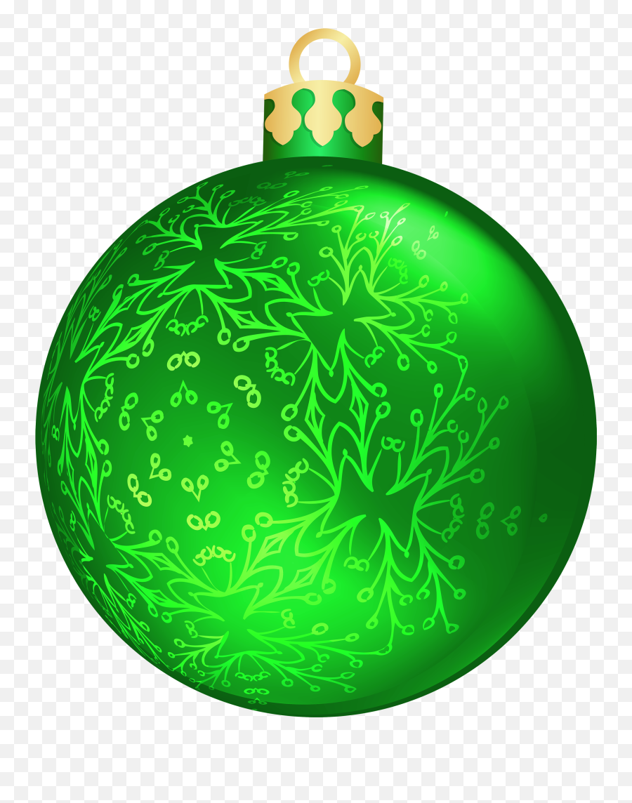Library Of Christmas Ornaments Image - Green Christmas Ball Png ...