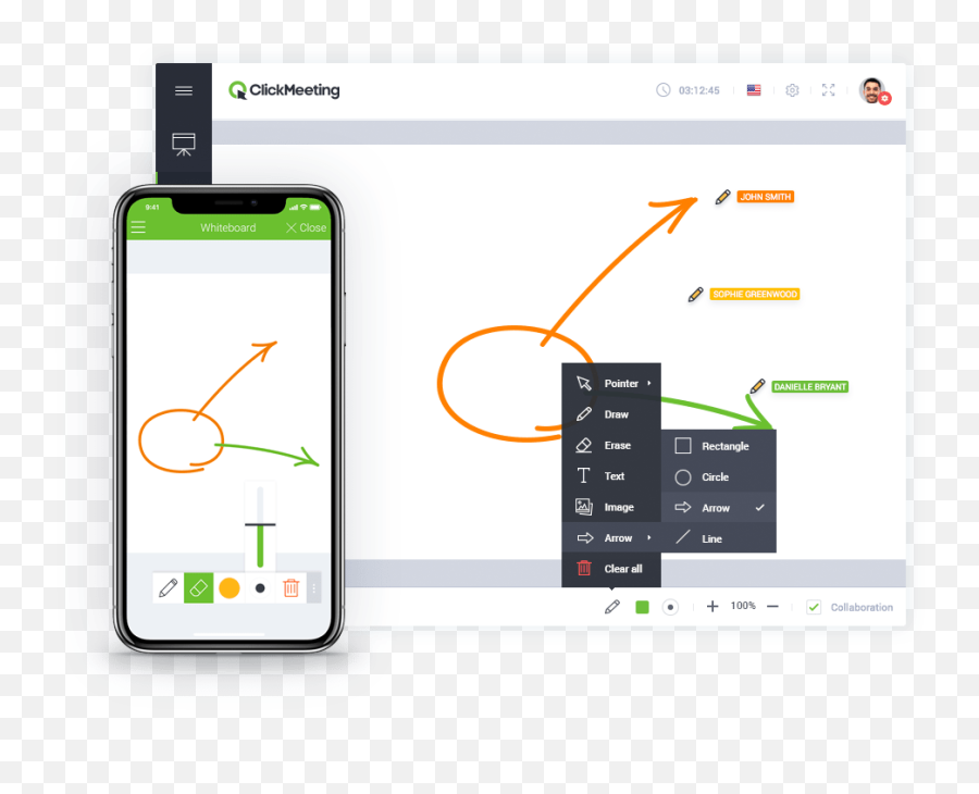 Webinar Content Presented - Clickmeeting Vs Zoom Png,White Board Png