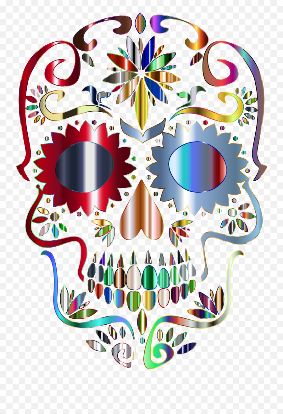 Png La Calavera Catrina Skull - Sugar Skull Designs Simple,Calavera Png