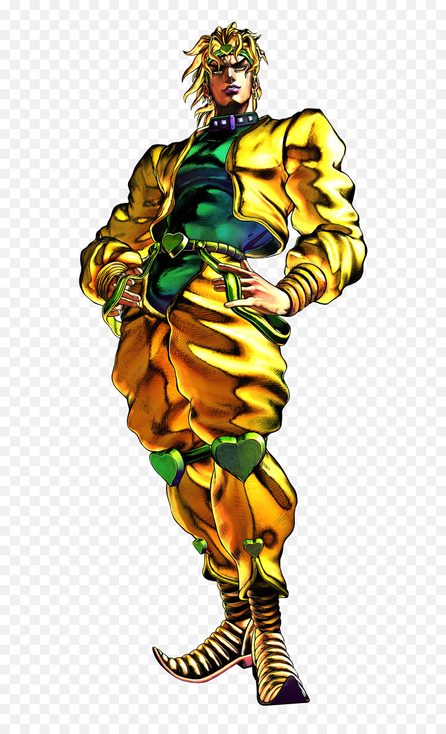 Download Jotaro Brando Kujo Character Yellow Dio Fictional - Dio Brando Png,Jotaro Png