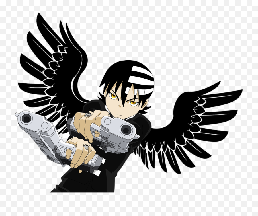 Death The Kid - Angel With A Shotgun Ed 918752 Png Soul Eater Death The Kid Png,Shotgun Png