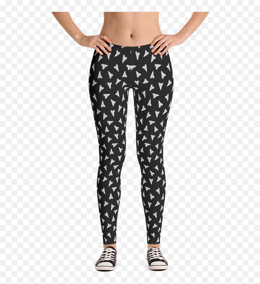 Download Shark Teeth Hearts Womens Leggings - Teeth Constellation Leggings Png,Shark Teeth Png