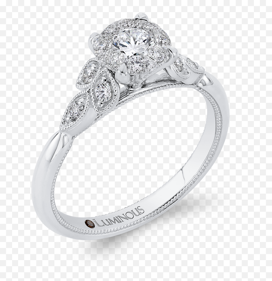Luminous 14k 12 Ctw Floral Cluster Diamond Engagement Ring U2014 Jensen Jewelers Png Wedding Transparent