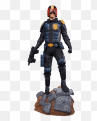 2000 Ad Judge Dredd Comic Version Statue By Pop Culture Shoc - Fictional Character Png,Judge Dredd Logo
