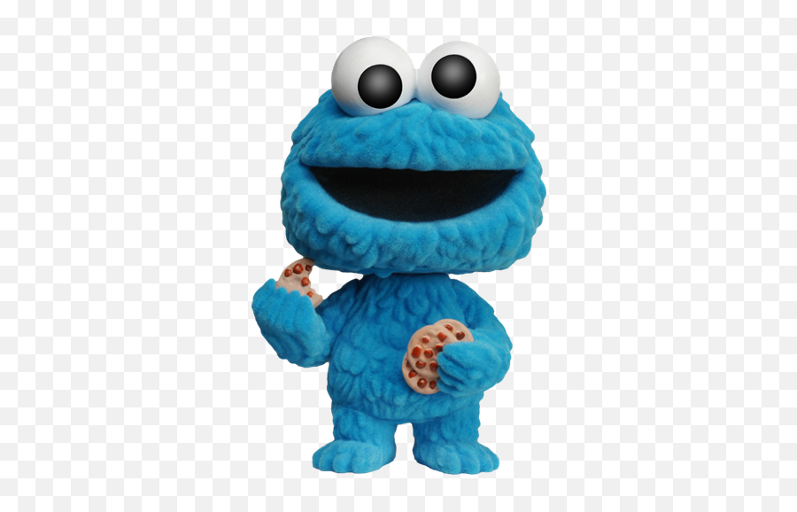 Covetly Funko Pop Sesame Street Cookie Monster Flocked 2 - Funko Cookie Monster Png,Cookie Monster Transparent