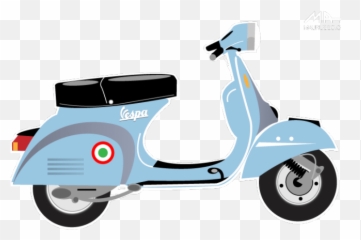 Scooter Clipart Transparent Background - Vespa png