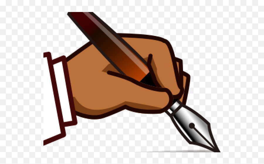 Hand Emoji Clipart Left - Left Hand Writing Clipart Png Writing Hand Transparent,Writing Clipart Png