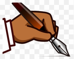 Hand Emoji Clipart Left - Writing Png Transparent