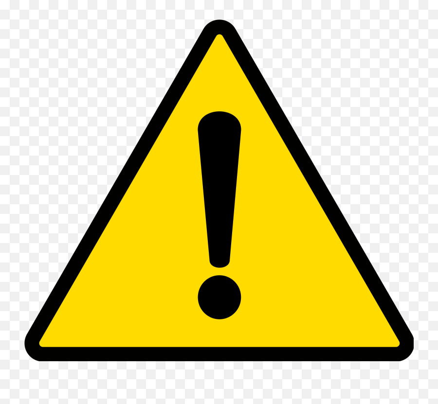Warning Icon Svg - Exclamation Icon Png,Caution Icon Png