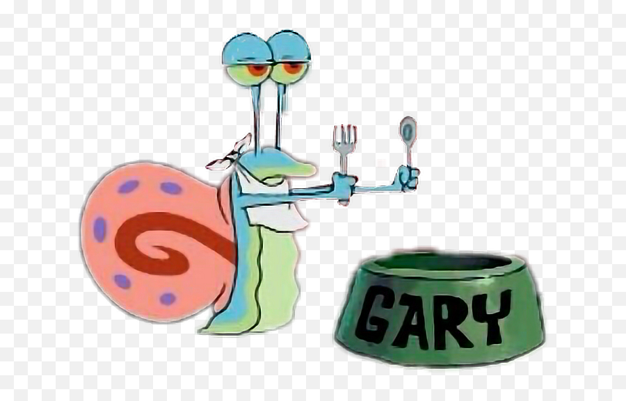 Gary Sticker - Gary The Snail Eating Food Png,Gary Png